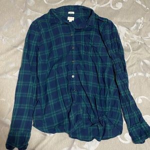 J Crew Boy Fit Flannel size L